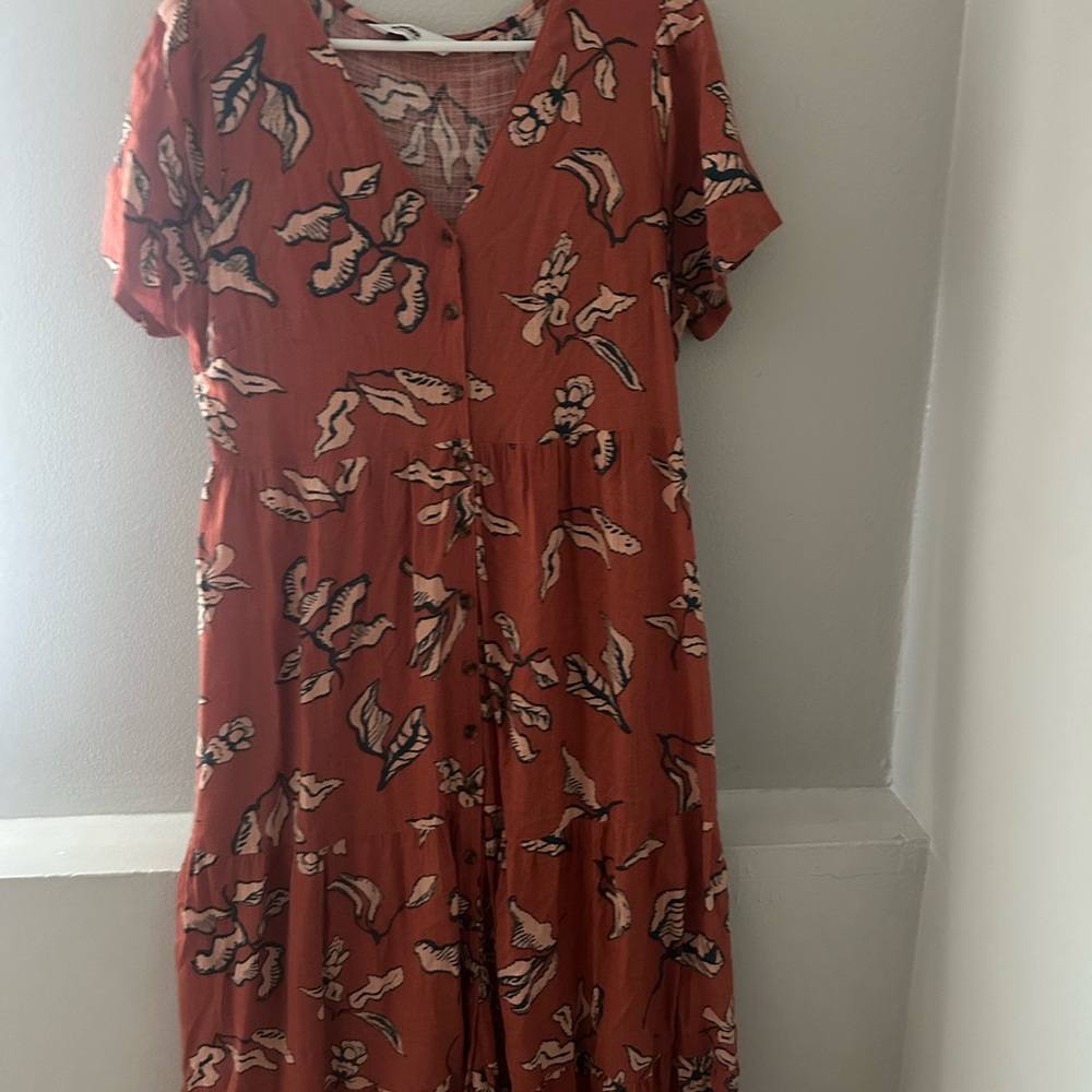 Floral Rust Dress